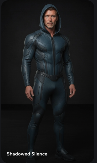 Matrix Samurai standing in full dark tactical armor